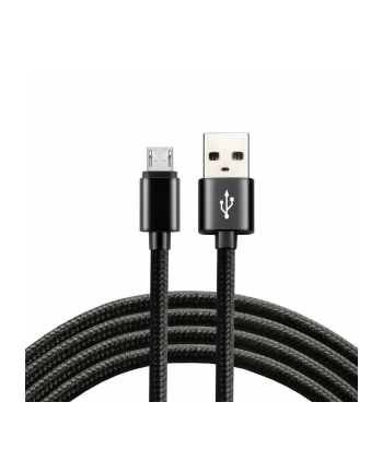 Kabel USB - micro USB everActive CBB-2MB 2m z obsługą szybkiego ładowania do 2,4A czarny
