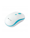 Mysz bezprzewodowa Techly 1600dpi optyczna biało-niebieska - nr 1
