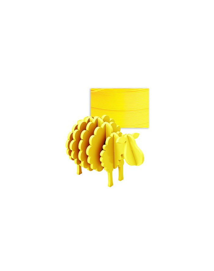 Filament do drukarek 3D Banach PLA 1kg - żółty główny