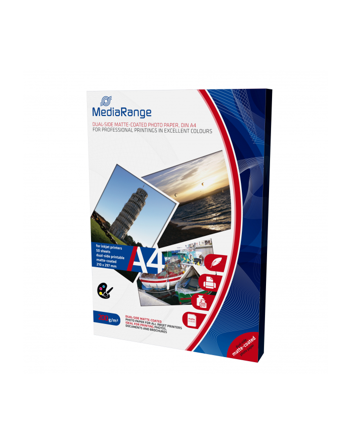 Papier fotograficzny MediaRange MRINK102 A4 200g/m2 50 szt. główny