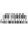 Etui Orico PHD-25-BK-BP na dysk zewnętrzny, materiałowe, czarne - nr 2