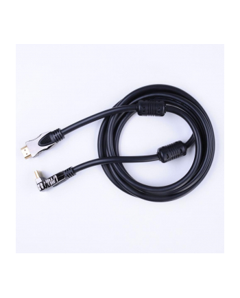 Kabel Impuls-PC 5001BR-S 1,8m BL HDMI - HDMI kąt 90st.gold/fer/Nyl/blist Miedź(99,9%)
