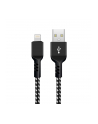 Kabel Lightning Maclean MCE481 USB A - Lightning do iPhone Fast Charge 5V/2,4A czarno-biały 2m - nr 1