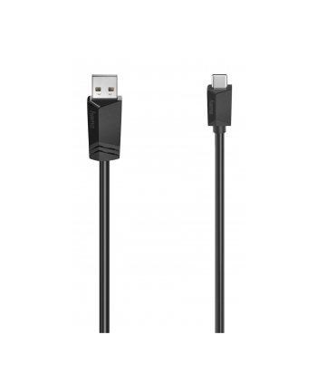 Kabel Hama USB 2.0 Typ C - USB A, 0,75m czarny