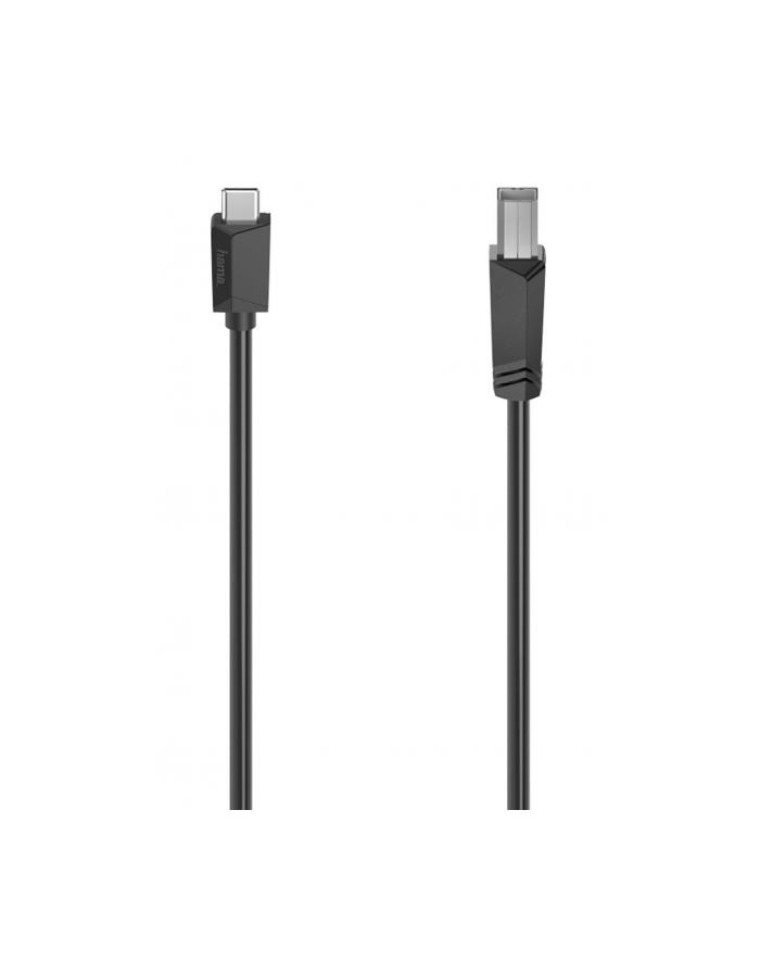 Kabel Hama USB 2.0 USB-C - USB-B 1,5m czarny główny