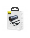 Baseus Golden Contactor Pro, 2x USB, QC, SCP, 40W (szara) + kabel USB do USB-C 1m (czarny) - nr 10