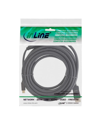 InLine Adapter USB InLine InLine Adapter USB - DP - USB Typ C męski na DisplayPort męski (DP Alt Mode) 4K2K - czarny - 3m (64123)
