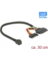 Delock Kabel SFF-8643 M U.2 SFF-8639 + SATA złącze zasilania 0,3m (84823) - nr 7