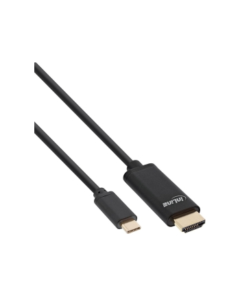 InLine Kabel InLine InLine Kabel USB Display, USB Typu-C męski na HDMI męski (Tryb DP Alt), 4K2K, czarny, 1m (64111)