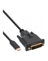 InLine Kabel Adapter USB-C na DVI męski (DP Alt Mode) czarny - 1m (64131) - nr 1