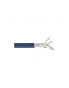 InLine Kabel instalacyjny S/FTP PiMF Cat.6A halogen free 500MHz niebieski 100m (76899B) - nr 2
