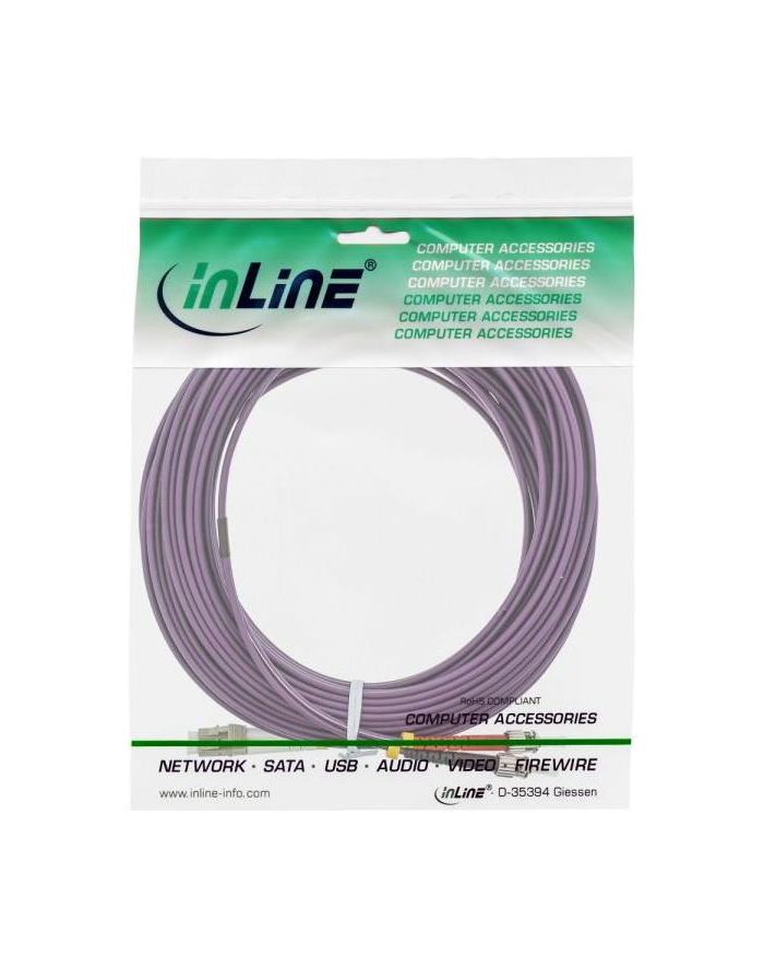 InLine Patchcord światłowodowy LC/ST 50/125µm OM4 25m (88518P) główny