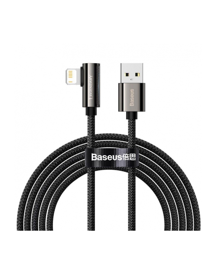 Kabel USB - Lightning BASEUS Legend Series 2.4A 2m Czarny główny