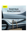 Baseus Beetle na klej - 2 sztuki (szary) (ACGGJK0G) - nr 12
