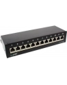 InLine Patch Panel Cat.6A do stołu / ściany 12 Port czarny RAL9005 (76809S) - nr 8