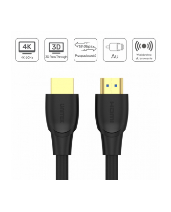 unitek Kabel HDMI HIGH SPEED 2.0, 4K, 15M, C11045BK