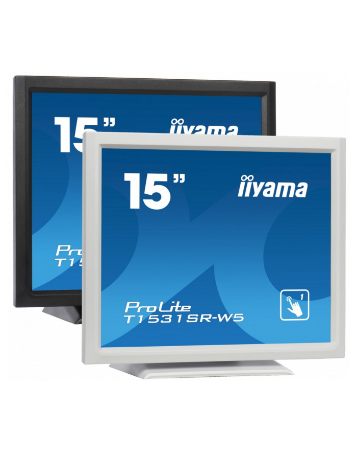 iiyama Monitor 15 cali T1531SR-W5 TN,RESISTIVE,HDMI,DP,VGA,głośniki,IP54 główny