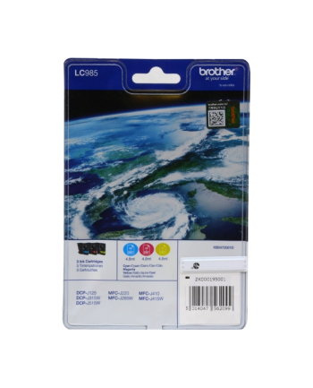 Brother Lc-985Rbwbpdr C M Y Blister Ink Pack Sec-Tag