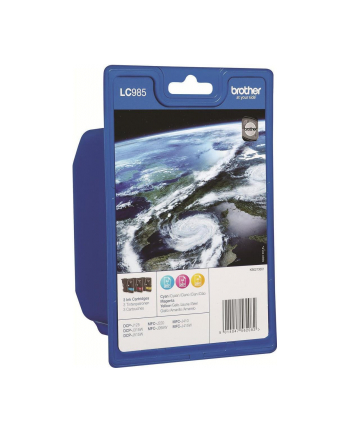Brother Lc-985Rbwbpdr C M Y Blister Ink Pack Sec-Tag