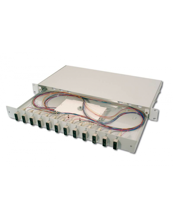 Digitus Professional Rozdzielacz światłowodu 12 Portów SC 1U (DN963213) główny