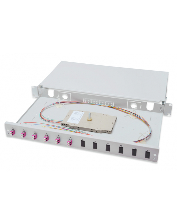 Digitus Professional Rozdzielacz światłowodu 6 Portów LC 1U (DN963304) główny