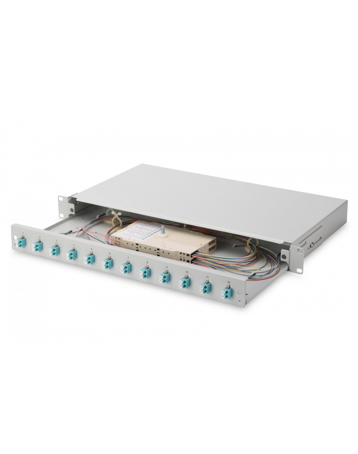 Digitus Professional Rozdzielacz światłowodu 12 Portów LC 1U (DN963313) główny