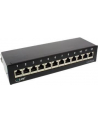 InLine Patch Panel Cat.6A do stołu / ściany 12 Port czarny RAL9005 (76809S) - nr 10