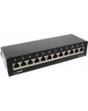 InLine Patch Panel Cat.6A do stołu / ściany 12 Port czarny RAL9005 (76809S) - nr 13