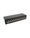 InLine Patch Panel Cat.6A do stołu / ściany 12 Port czarny RAL9005 (76809S) - nr 1