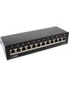 InLine Patch Panel Cat.6A do stołu / ściany 12 Port czarny RAL9005 (76809S) - nr 9