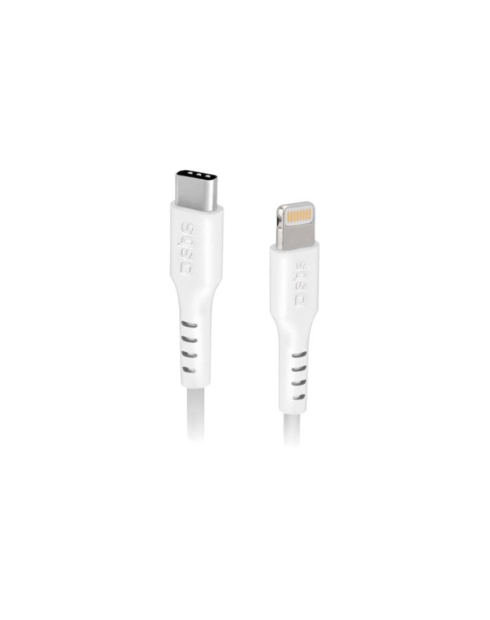 SBS kabel USB TYP C - LIGHTNING 2m Biały (TECABLELIGTC2W) główny
