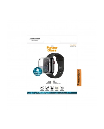 Panzerglass Szkło ochronne Full Protection do Apple Watch 4/5/6/SE 44mm Przezroczysta ramka (3643)