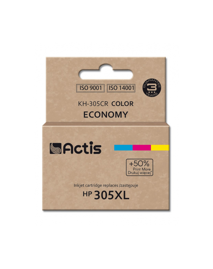 Tusz Actis KH-30CR do drukarki HP; Zamiennik 3YM63AE; Standard; 18 ml; color główny