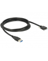 Delock Kabel USB 3.0 typu A męski USB 3.0 typu Micro-B męski ze śrubkami 2 m (83598) - nr 10