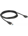 Delock Kabel USB 3.0 typu A męski USB 3.0 typu Micro-B męski ze śrubkami 2 m (83598) - nr 11