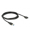 Delock Kabel USB 3.0 typu A męski USB 3.0 typu Micro-B męski ze śrubkami 2 m (83598) - nr 1