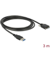 Delock 3.0 typu A męski  USB 3.0 typu Micro-B męski ze śrubkami 3 m (83599) - nr 14