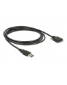 Delock 3.0 typu A męski  USB 3.0 typu Micro-B męski ze śrubkami 3 m (83599) - nr 1