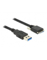 Delock 3.0 typu A męski  USB 3.0 typu Micro-B męski ze śrubkami 3 m (83599) - nr 2