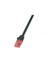 LogiLink Kabel sieciowy CAT 6 U/UTP AWG 24/7 RJ45 0.50 m Czarny (52792022889) - nr 1