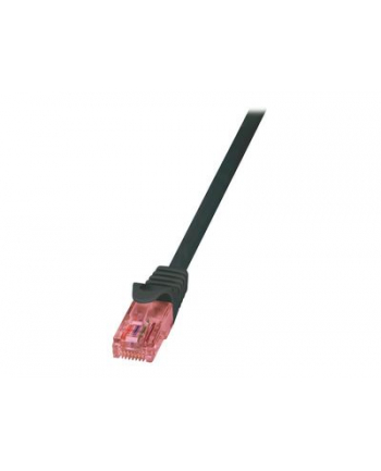 LogiLink Kabel sieciowy CAT 6 U/UTP AWG 24/7 RJ45 0.50 m Czarny (52792022889)