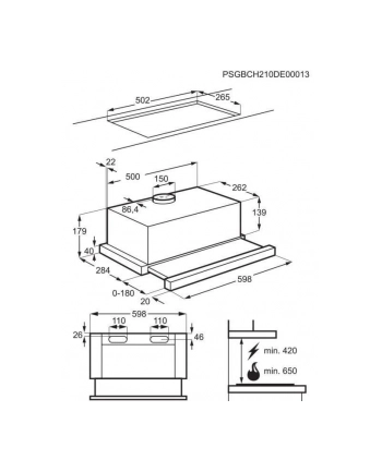 Okap ELECTROLUX LFP326FB