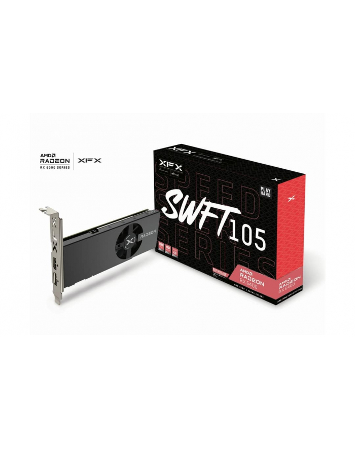 XFX SPEEDSTER SWFT105 RAD-EON RX 6400 4GB GDDR6 HDMI DP single slot/low profile główny