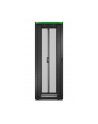 APC Easy Rack 82Ux800x1200 Roof/Side panel/castors/feet No Bottom 4 Brackets Kolor: CZARNY - nr 6