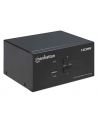 MANHATTAN Przełącznik KVM HDMI/USB 2x1 Dual-Monitor Video 4K 30Hz - nr 15