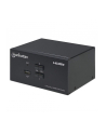 MANHATTAN Przełącznik KVM HDMI/USB 2x1 Dual-Monitor Video 4K 30Hz - nr 49