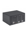 MANHATTAN Przełącznik KVM HDMI/USB 2x1 Dual-Monitor Video 4K 30Hz - nr 53