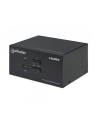 MANHATTAN Przełącznik KVM HDMI/USB 2x1 Dual-Monitor Video 4K 30Hz - nr 1