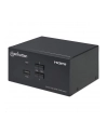 MANHATTAN Przełącznik KVM HDMI/USB 2x1 Dual-Monitor Video 4K 30Hz - nr 22