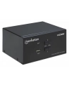MANHATTAN Przełącznik KVM HDMI/USB 2x1 Dual-Monitor Video 4K 30Hz - nr 41